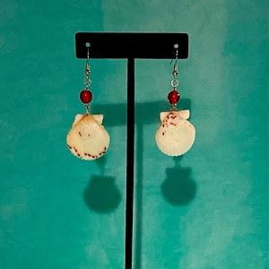 Scallop Seashell Earrings